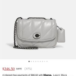 Coach Pillow Madison Shoulder Bag With Quilting